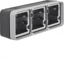 Hager Gehäuseunterteil 3f waag Rahm LEF W.1 gr