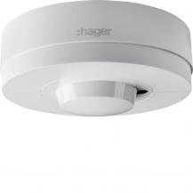 Hager Bewegungsmelder HF IP54 Aufbau 360° On/Off für Lichtsteuerung Innenbereich