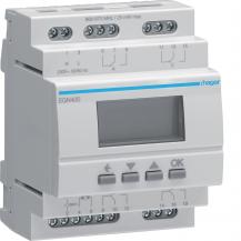 Hager Digitale Multifunktions-Zeitschaltuhr für Hutschiene mit Bluetooth, 4-Kana
