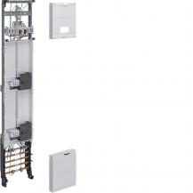 Hager Komplettfeld, univers Z, 1350 mm, 2 Zählerplätze, 1-feldig, Ausführung Hes