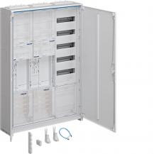 Hager Komplettschrank, univers Z, 2 ZP, BKE-I, OKK, APZ, VT5, H=1100 mm, 3-feldi