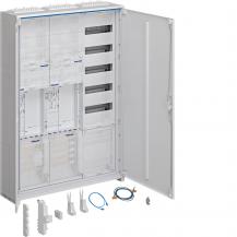 Hager Komplettschrank, univers Z, 2 ZP, BKE-I, APZ, VT5, H=1100mm, 3-feldig, ÜSS