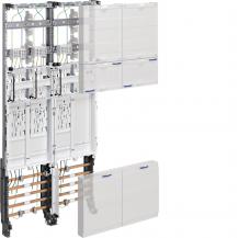 Hager Komplettfeld, univers Z, 1050mm, 3 ZP/Reserve, eHZ, DSS, 2-feld, Ausführun