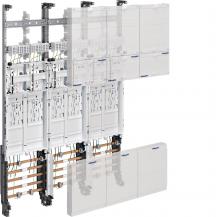 Hager Komplettfeld, univers Z, 1050 mm, 6 ZP, eHZ, DSS, 3-feldig, Ausführung VEW