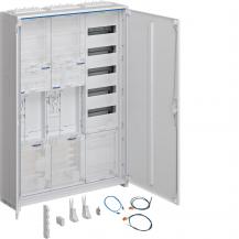Hager Komplettschrank, univers Z, 2 Zählerplätze, BKE-I, APZ, VT5, H=1100mm, 3-f