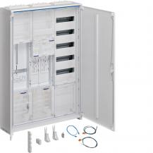 Hager Komplettschrank, univers Z, 2 ZP, 1 SG, BKE-I, APZ, VT5, H=1100mm, 3-feldi