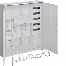 Hager Komplettschrank, univers Z, 2ZP, 1 SG, BKE-I, APZ, VT5, H=1100 mm, 4-feldi