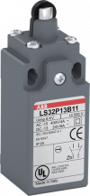 ABB LS32P13B11 Standard-Positionsschalter Kunststoff-Gehäuse grau IP65 Rollen-Druckbolzen mit Kunststoff-Rolle