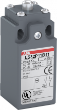 ABB LS33P11B11 Standard-Positionsschalter Kunststoff-Gehäuse grau IP65 Druckbolzen aus Stahl