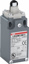 ABB LS33M13B11 Standard-Positionsschalter Metall-Gehäuse IP66 Kunstst.-Rollendruckbolzen D=11
