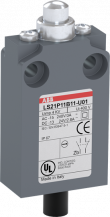 ABB LS21P11D11-U01 Positionsschalter, Kunststoff-Gehäuse grau IP67 Messingdruckbolzen vernickelt