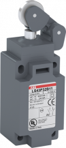 ABB LS43P32B11 Standard-Positionsschalter Kunststoff-Gehäuse grau IP65 Rollenhebel mit Edelstahl-Rolle