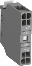 ABB CA4-01K-T Hilfskontaktblock, 1-polig, 1Ö, frontseitige Montage, Push-In Anschlussklemmen VPE 10St