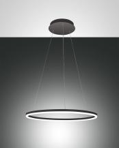 FABAS LUCE 3508-40-101-01 Giotto LED Pendelleuchte Ø60cm 2x18W Warmweiß Schwarz dimmbar Smartluce
