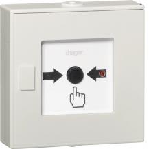 Hager Funk-Druckknopfmelder, Alarmstop