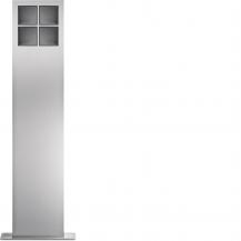 Hager modular Standsäulen 4/2 Edelstahl matt