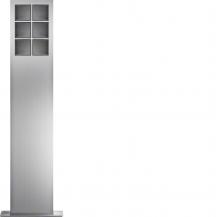 Hager modular Standsäulen 6/2 Edelstahl matt