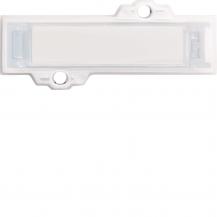 Hager Namensschild mit weissen LED, weiss