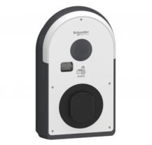 Schneider Electric EVlink Pro AC Wallbox 22 kW, 3-phasig, Typ 2 Steckdose, 6 mA, eichrechtskonform, MID, IP55, IK10, NFC/RFID – EVB3I22N40M