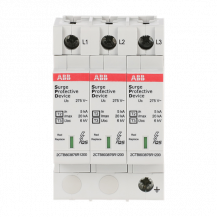 ABB OVR T2-T3 3L 20-275 P QS SPD Typ 2 für 230/400V TN-C 3P, Imax 20kA, In 5kA, Up 0, 9kV
