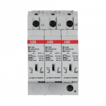 ABB OVR T1-T2 3L 12.5-275s P QS Kombi-Ableiter T1-T2 12.5kA/Pol, TNC 3, Uc 275 V, Up 1, 1 kV