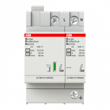 ABB OVR T1-T2 1N 12.5-440s P TS QS Kombi-Ableiter T1-T2 12.5kA/Pol, TT/TN 1+N, Uc 440V, Up 1, 8 kV, TS