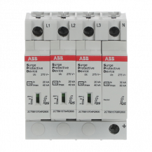 ABB OVR T2 3N 40-275s P QS SPD T2 mit Reserve-Var. 230/400 V TT/TNS 3P 3P+N, Imax 40kA, In 20kA, Up 3, 5kV