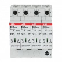 ABB OVR T2 4L 40-275s P QS SPD T2 mit Reserve-Varistor 230/400 V TNS 4P 4P, Imax 40kA, In 20kA, Up 1, 5kV
