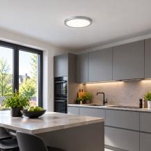 Paulmann 70990 Atria Shine LED-Panel 11,2W 850 lm 3000K warmweiß nicht dimmbar Ø 190 mm chrom matt