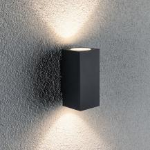 Nordlux Landon 8 moderne Badezimmerbeleuchtung Schwarz dimmbar Spritzwasser  geschützt Warmweiß