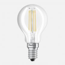 Radium LED Star Tropfenform Filament 3,4W wie 40W 470lm 2700K E14 Warmweiß 300° klar dimmbar