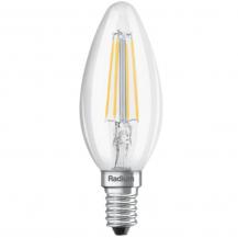 Radium LED Star Kerzenform Filament 3,4W wie 40W 470lm 2700K E14 Warmweiß 300° klar dimmbar
