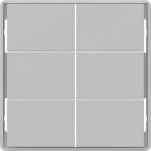 Berker 81183024 Tasten f.Tast.modul,6f,Q.x,alu