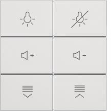 Berker 81183289 Tasten f.Tast.modul,6f,S.x/B.x,pw m,bel