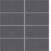 Berker 81184286 Tasten f.Tast.modul,8f,S.x/B.x,ant,bel