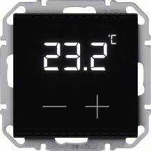 Berker 81582005 Temperaturregler KNX Secure Unterputz mit Display, schwarz, inte