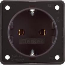 Berker 947782501 Steckdose SCHUKO Integro Einsätze braun