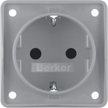 Berker 947792506 Steckdose SCHUKO eh BS grau matt