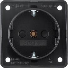 Berker 9419505 Steckdose SCHUKO Integro EBS schw
