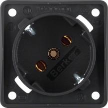 Berker 8418525 Einbau Steckdose 45° schwarz