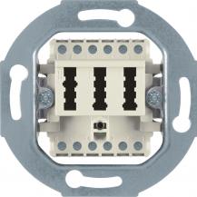 Berker 454402 TAE-Anschlussdose 2 X 6/6Nff Modul-Ein