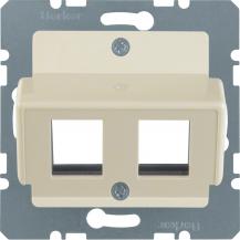 Berker 146402 Z-Platte RJ45 EBB 2F Zs weiß