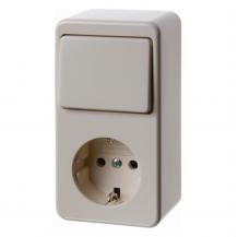 Berker 479640 Steckdose-W-Scha. AP AT 10AX/250V weiß