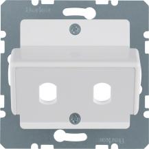 Berker 149209 Z-Platte 2xLWL Zs p-weiß