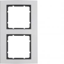 Berker 10123004 Rahmen 2fach, B.3, Alu/anthrazit matt, Aluminium eloxiert