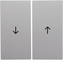 Berker 16251909 Wippe 2-fach mit Aufdruck Symbol Pfeil S.1/B.3/B.7 polarweiß, ma