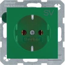 Berker 47431903 Steckdose SCHUKO m Druck S.1/B.3/B.7 grü