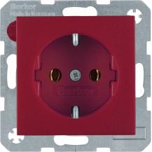 Berker 47431912 Steckdose SCHUKO S.1/B.3/B.7 rot matt