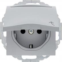 Berker 47461404 Steckd. SCHUKO KD BF erh BS S.1/B.x alu