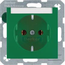 Berker 47501903 Steckdose SCHUKO m BF S.1/B.3/B.7 grün
